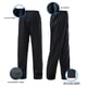 thumbnail image 3 of Chaqueta de lluvia comercial con pantalones para hombres y mujeres, trajes de lluvia, impermeable, resistente, equipo para mal tiempo (negro mediano), 3 of 5