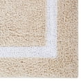 thumbnail image 6 of Better Trends 20" x 20" U-Shape Toilet Rug 100% Cotton, Extra Soft Mat for Bathroom Floor Decor, Water Absorbent, Reversible Machine Washable, Contour Rug Hotel Multi Collection - Sand/White, 6 of 6
