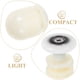 thumbnail image 5 of 4 poleas para puertas corredizas de ducha, repuesto de color blanco, 5 of 7