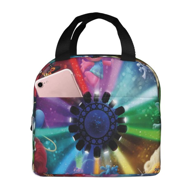 Bolsa para el almuerzo Trolls World Tour, bonita bolsa para el almuerzo con aislamiento, lonchera reutilizable, bolsa térmica para el almuerzo, bolsa para picnic, viajes al aire libre