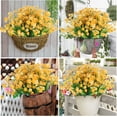 thumbnail image 2 of Zukuco 6/12pcs Artificial Flowers for Outdoors, Fake Flowers Bulk Plastic UV Resistant Faux Flowers Greenery Garden Shrubs Home Patio Porch Decoration, 2 of 6
