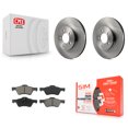 thumbnail image 1 of Transit Auto Front Disc Brake Rotors and Semi-Metallic Pads Kit for Car Ford Escape Mercury Mariner K8S-100137, 1 of 11