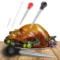 thumbnail image 3 of Travelwant Silicone Stainless Steel Turkey Baster Syringe Injector Needle Cooking Seasoning Pump Commercial Grade Roast Duck Turkey Roast Cream Pump with Cleaning Brush, 3 of 6