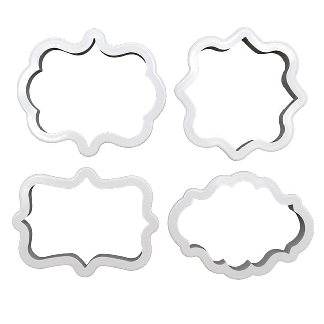 Marco DIY Molde de Pastel de Silicona Herramienta de Decoración para Hornear Fondant Cupcake Postre 01#