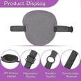 thumbnail image 2 of 5 Pieces Eye Patch Adjustable Eye Patches With Buckle, Corrected Visual Eye Patch Pirate Eye Patches For Adults And Kids, Blue, Purple, Pink, Black, L, 2 of 5
