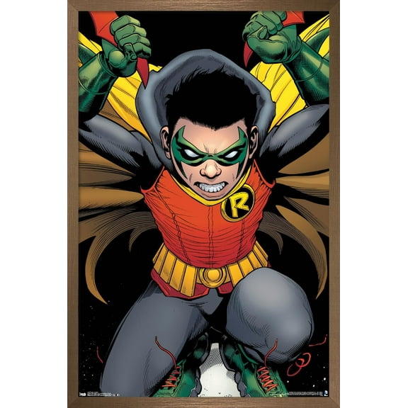 DC Comics - Robin - Damian Wayne Wall Poster, 22.375" x 34", Framed