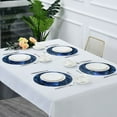 thumbnail image 5 of 15.4" Round Placemat Set of 6 Polyester Fabric Place Mats Non-Slip Dining Kitchen Table Mats for Kitchen Party Decor Blue Rose Pattern, 5 of 5