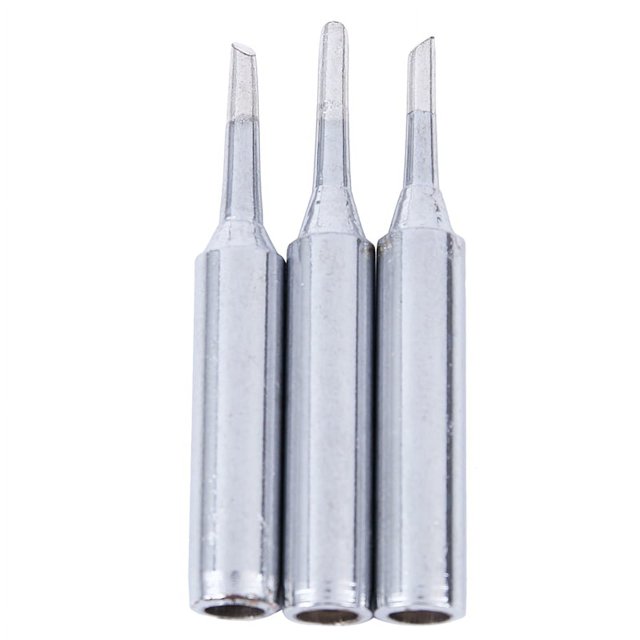 3 piezas 900M-T-2C 60W 2 mm de ancho Punta de soldador biselada para soldador 43 x 6 mm