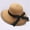 Khaki, variant on 1PC Hat Black Straw Fashion Women Ladies Floppy Wide Brim Wool Felt Bowler Beach Hat Sun Cap Summer