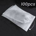 thumbnail image 4 of 100Pcs Non-Woven Shoe Dust Covers Dustproof Drawstring Clear Storage Bag Travel Shoes Bag Home Organization 32X48cm, 4 of 7