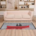 thumbnail image 2 of Yayeee Runner Rug for Bedroom 2'x6' Machine Washable Hallway Non Slip Mat, Red Boat, 2 of 8