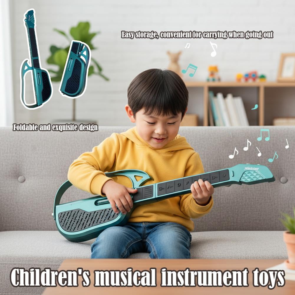 Smart Guitar - Stringless String Instrument,Smart Guitar DJ Controller,Rechargeable Portable Stringless Guitars,Electric Portable Guitars Adult Family Function,for Kids and Musicians