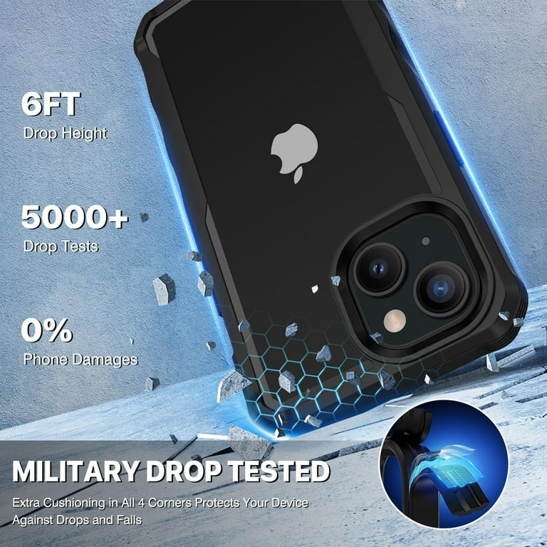 CENHUFO iPhone 15 Case, with Built-in Anti Peep Tempered CENHUFO iPhone 15 Case, with Built-in Anti Peep Tempered