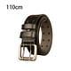 thumbnail image 5 of Bewildely Cinturón de cuero para hombre, hebilla doble, cintura ahuecada, informal, de lujo, de Metal, Retro, para Jeans, vaquero, negocios, hogar Suministros de marroquinería Negro 110cm Bewildely  HA083923-01, 5 of 6
