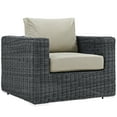 thumbnail image 2 of Modway Summon Ensemble Sectionnel de Patio Extérieur Sunbrella® de 3 Pcs en Toile Beige Antique, 2 of 7