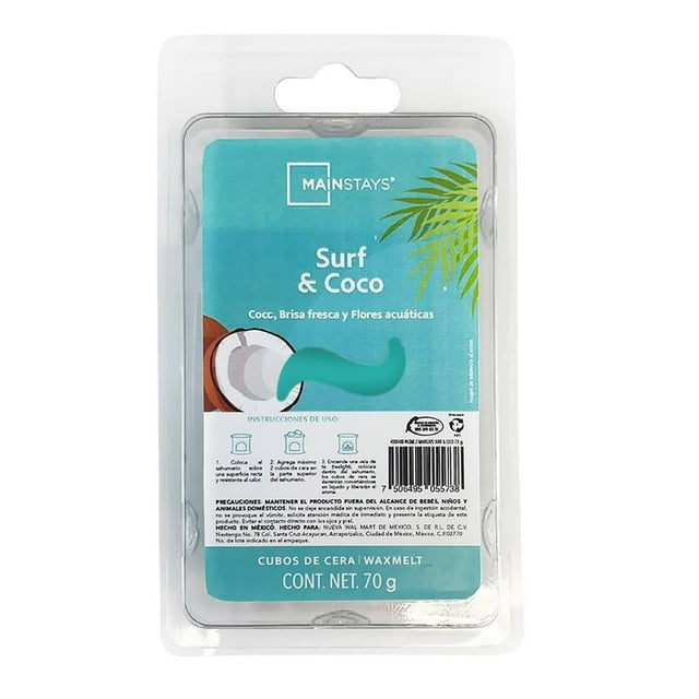 Cubos de Cera Aromática Mainstays Surf & Coco 70 g