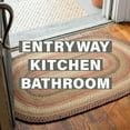 thumbnail image 2 of Homespice Gingerbread Jute 2x3' Brown Braided Rug, Oval Rug, Entryway Rug, Kitchen Rug, Bathroom Rug, 2 of 8