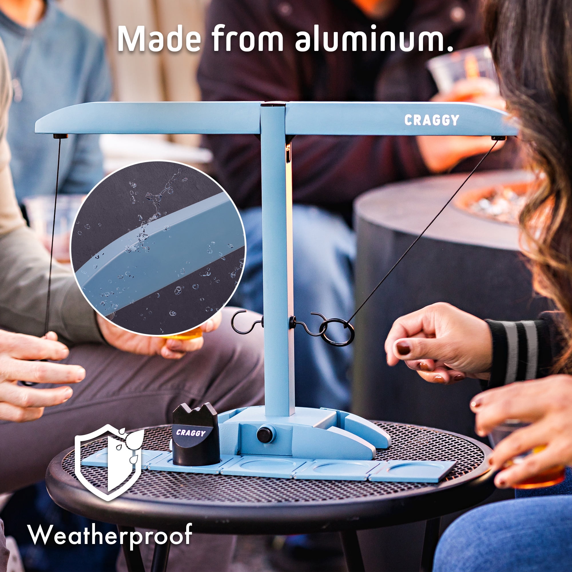 HOOKS! XPLR - Portable Metal Head to Head Ring Toss Game