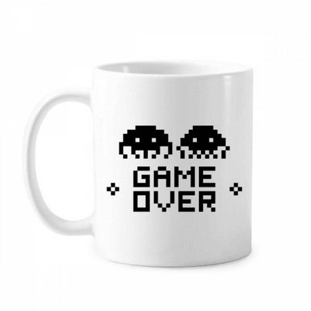 

Game Over Little Monster Pixel Mug Pottery Cerac Coffee Porcelain Cup Tableware