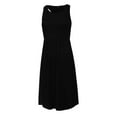 thumbnail image 6 of IROINNID Round Neckline Dress For Women Sleeveless Casual Pockets Ladies Slim Mini Dress Short Solid Color Empire Dress, 6 of 9