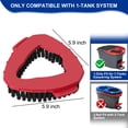 thumbnail image 2 of Spin Mop Scrub Brush Head Compatible with Vileda O Cedar RinseClean 1 Tank System, Scrubber Mop Head Replacement Shower Floor Scrubber Hard Bristle Cleaning Brush Cleaning Accessories, 2 of 3