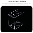 thumbnail image 3 of DEEPCRAFF 3Pcs Razor Stand and Shaving Brush Organizer Transparent Acrylic Bathroom Storage Rack, 3 of 8