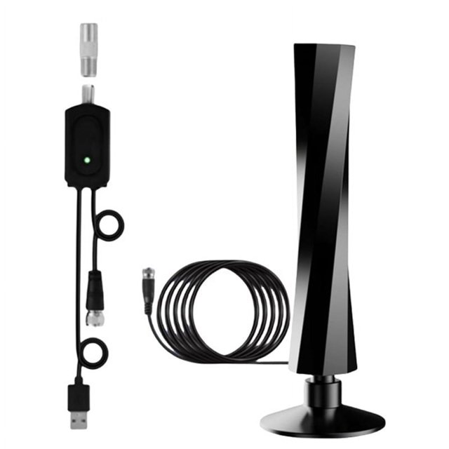 Antena de TV para Smart TV, TV antigua, cable de 10 pies, amplificador de señal 4K 1080p, antena digital de más de 120 millas de largo alcance.