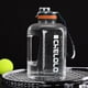 thumbnail image 5 of Garrafa deportiva de agua de gran capacidad de 1600 ml de plástico esmerilado | Botella portátil para exteriores con asa de cordón | Copa espacial antideslizante y duradera para el vientre grande, 5 of 8