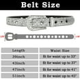 thumbnail image 6 of Maikun Mens & Womens Rhinestone Belts Western Crystal Diamond Shinning Silver Belt for Dress Jean Pants, 6 of 6