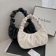 thumbnail image 4 of Bolso de moda para mujer, bolso de mano con textura informal, tipo bandolera, con diseño arrugado, 4 of 6