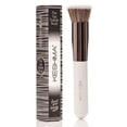 thumbnail image 1 of Keshima Foundation Brush Flat Top Kabuki - Brocha de base premium para crema y polvo de maquillaje líquido - Pulido para mezclar y rostro (tamaño regular blanco), 1 of 5