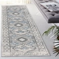 thumbnail image 2 of SAFAVIEH Odyssey Edna Damask Runner Rug, Grey/Light Blue, 2'2" x 8', 2 of 8
