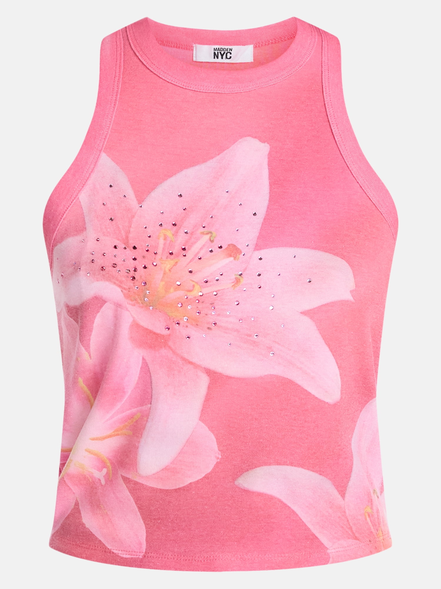 Madden NYC Women's Rhinestone Tank Top, Sizes XXS-XXL
