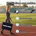 thumbnail image 3 of Stadium seat cushion 3.15 inches thick portable with handle bleacher seat cushion outdoor indoor activities waterproof chair cushion, 3 of 4