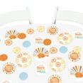 thumbnail image 6 of Big Dot of Happiness Here Comes The Son Baby Shower Decor, Boy Boho Giant Circle Confetti, Retro Sunshine Party Decorations - 27 Count, 6 of 7