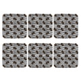 thumbnail image 2 of Pofeuu Haloween Pumpkins Print Leather Coasters Set of 6, Round Cups Mugs Mat Pad for Home Kitchen Heat Resistant Drink Coasters,Square, 2 of 7