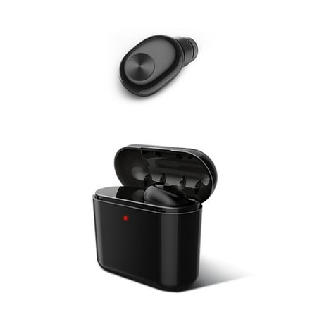 Bluetooth Earbud, Mini Wireless Earbud with 30 Hour Battery Life, 700 mAh Charging Case, Mini Headphone Earpiece with Built-in Mic for Handsfree Calls (1