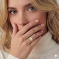 thumbnail image 4 of APSVO 18K Gold Plated Love Heart Wedding Rings for Women Stackable CZ Non Tarnish Thumb Eternity Promise Band Engagement Rings Set Birthday Mothers Day Jewelry Gifts Her Mom Girlfriend Wife Adults, 4 of 7