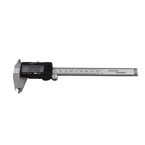 ALL-CARB Electronic Digital Display Vernier Caliper 0-150MM Precision 0.01MM for Measuring Length Width Depth Inner Diameter, Outer Diameter with LCD Screen