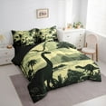 thumbnail image 3 of Manfei Retro Animal Dinosaur 7-Piece Bedding Comforter Set,Hawaii Sea Beach King Bedding Sets,Tropical Plant Coconut Tree Bed Sheets For Teens,Luxury Bedroom Decor Reversible, 3 of 8