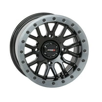 System 3 SB-9 Beadlock 15x9 ATV/UTV Wheel - Gloss Black (4/156) 5 4 [15S3-9156]