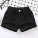 thumbnail image 2 of Odeerbi 1-15 Años Niños Niñas Verano Pantalones Cortos Vaqueros Rasgados Dobladillo Crudo Pantalones Cortos Vaqueros de Pantalones Cortos Con Botones Y Bolsillo, 2 of 5