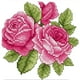 thumbnail image 1 of Kit Punto Cruz Con Flores Impresas 14 Quilates Bordado Parcial Rosa (17x17 Cm), 1 of 9