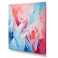 thumbnail image 2 of Designart "Tachisme Drift of Fire and Ice IV" Abstract Canvas Wall Art - Modern Red Tachisme Entryway Wall Art, 2 of 6