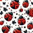 thumbnail image 6 of WYYP Ladybug Round Tablecloth Washable for Home Kitchen Outdoor Decoration 100% Polyester Fiber White, 6 of 8