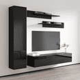 thumbnail image 2 of Wall Mounted Floating Modern Entertainment Center Fly G, Black, G1, 2 of 5