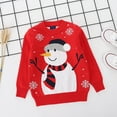 thumbnail image 3 of Toddler Little Boys Girls Sweaters Christmas Kids Crewneck Knitted Sweatshirts Pullover Tops 2-7Y, 3 of 7