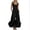 *Black, variant on VBVC Women's Square Neck Ruffle Hem Wide Leg Overalls , Summer Boho Linen Jumpsuit For Women , Ladies' Button Shoulder Romper with Pockets, Khaki , S-2XL