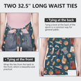 thumbnail image 6 of Blue Basketball Related Items Pattern Apron-Garden Aprons for Women with Pockets-Cotton Linen Waterproof Kitchen Cooking Gardening Aprons Adjustable for Kitchen,Cooking,BBQ and Salon 33x27 Inch, 6 of 7
