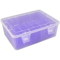 thumbnail image 2 of 14-Compartment Storage Box Set, Purple, Small Bead Organizers Plastic Storage Cases Bead Storage Containers Transparent with Hinged Lid and Rectangle Craft Supply Case, 2 of 9